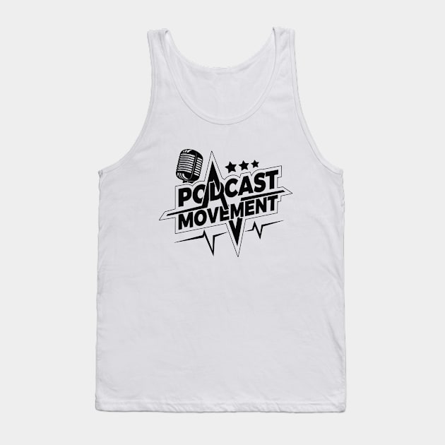 Lightening Logo Dark Tank Top by Podcast Movement